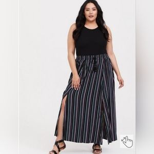 Torrid Multicolor Striped Maxi Skirt